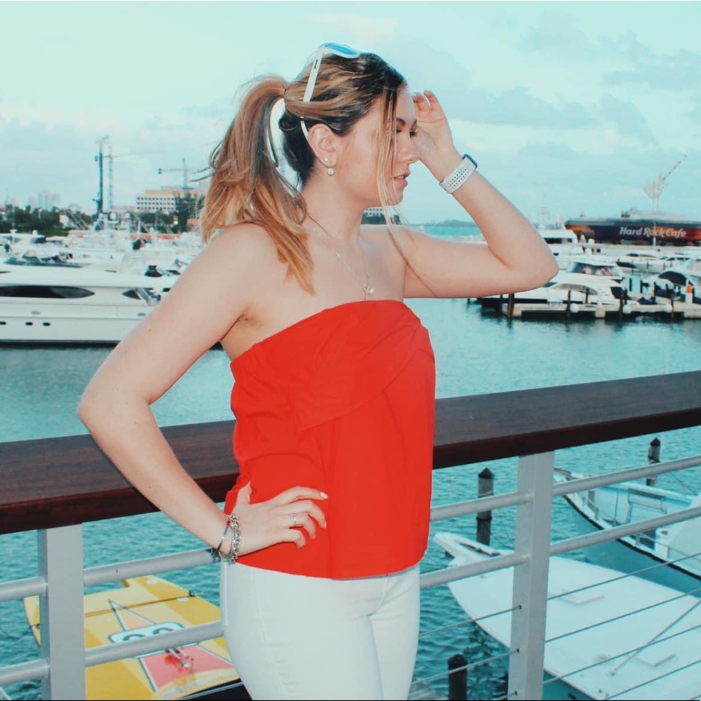 J Crew Strapless Top